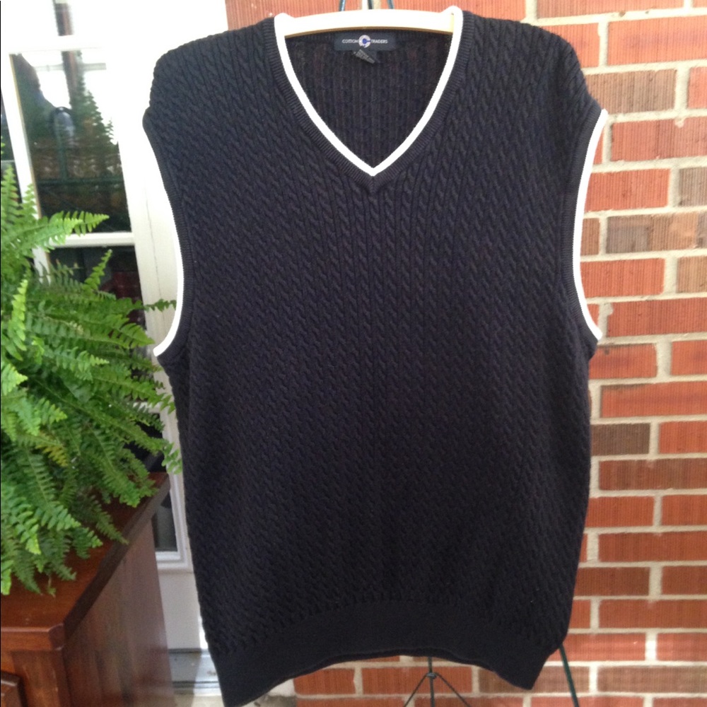 Cotton traders sweater V neck  vest.